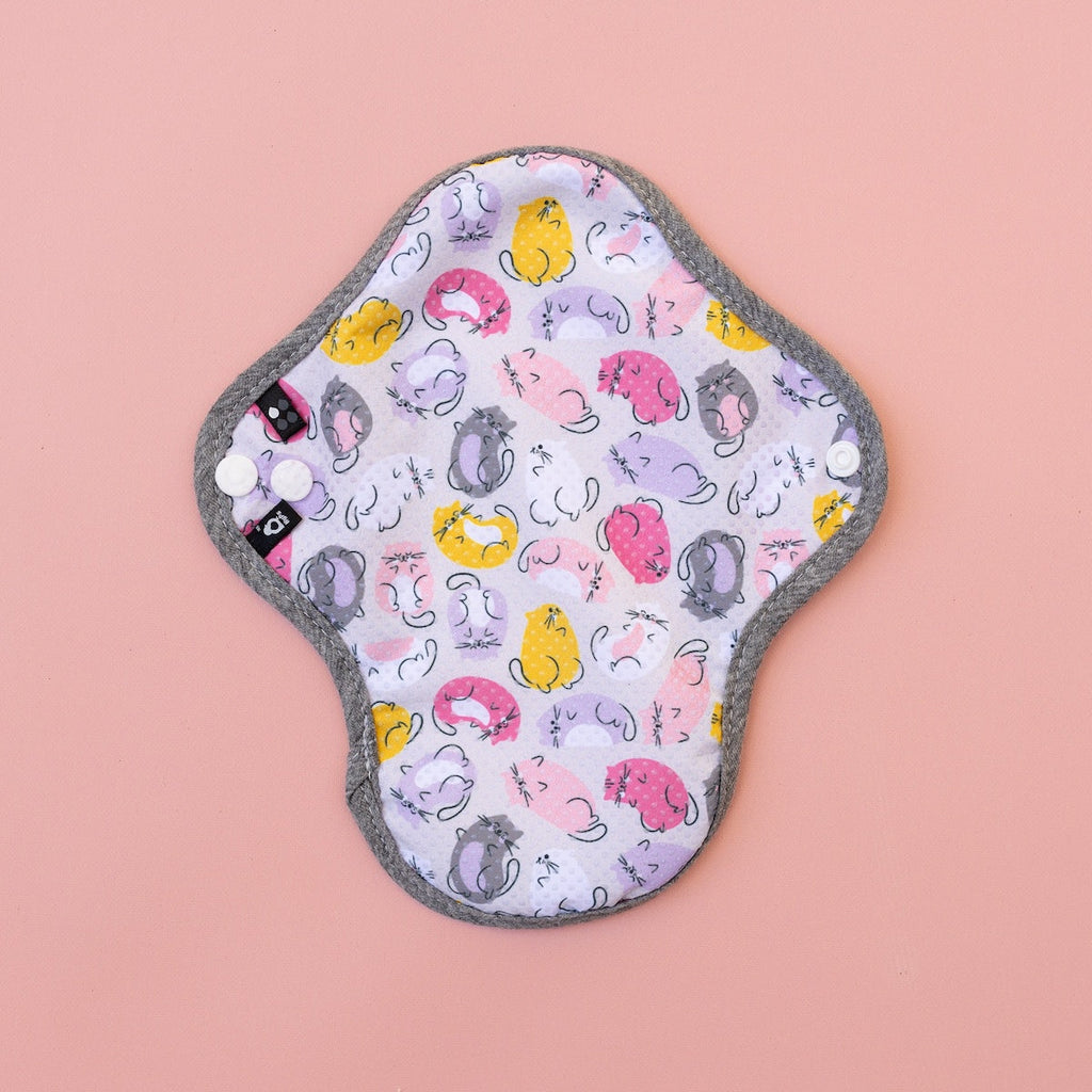 Image for HyPs Active Reusable Pad - size Liner, design Jelly Kitties