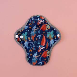 Image for HyPs Active Reusable Pad - size Liner, design Badass Mermaids