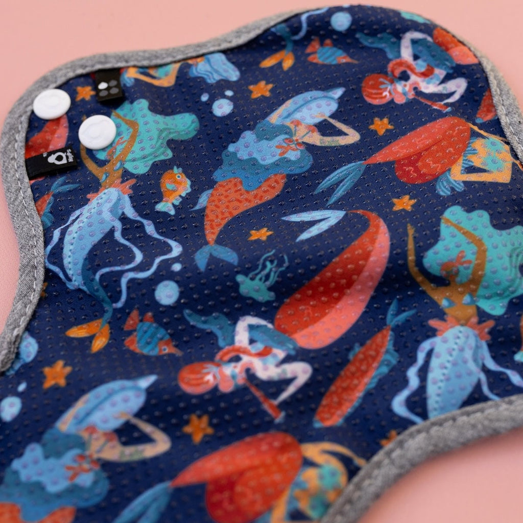 Image for HyPs Active Reusable Pad - size Liner, design Badass Mermaids