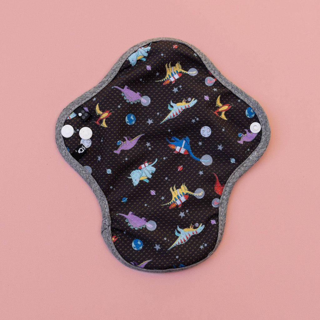 Image for HyPs Active Reusable Pad - size Liner, design Space Dinos