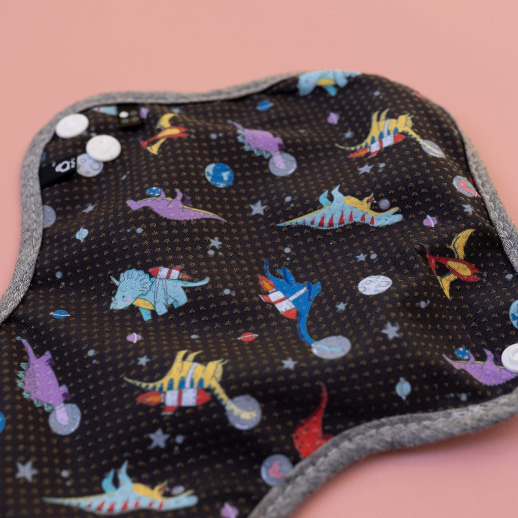 Image for HyPs Active Reusable Pad - size Liner, design Space Dinos