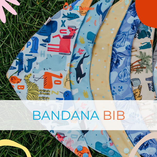 Biggie Bib - Mermaid Clouds Grey - Video